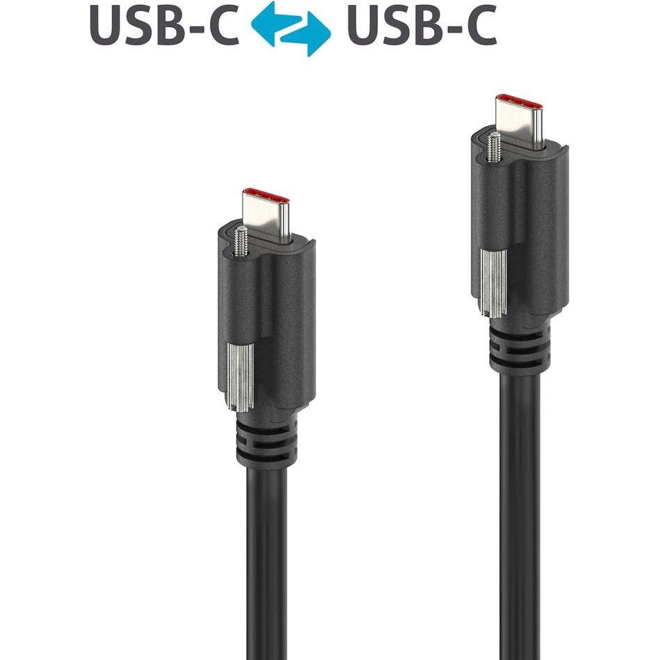 Purelink MicroX4 USB-C auf USB-C Kabel USB 3.2 Gen1x2 10Gbps, 100W, 5,00 m (5 m, USB 3.2 Gen 1, 100 W) (PI6500-050)