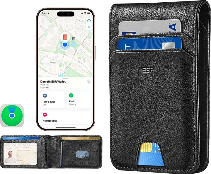 Actual product image ESR Classic Geo Card Holder Twillingt black