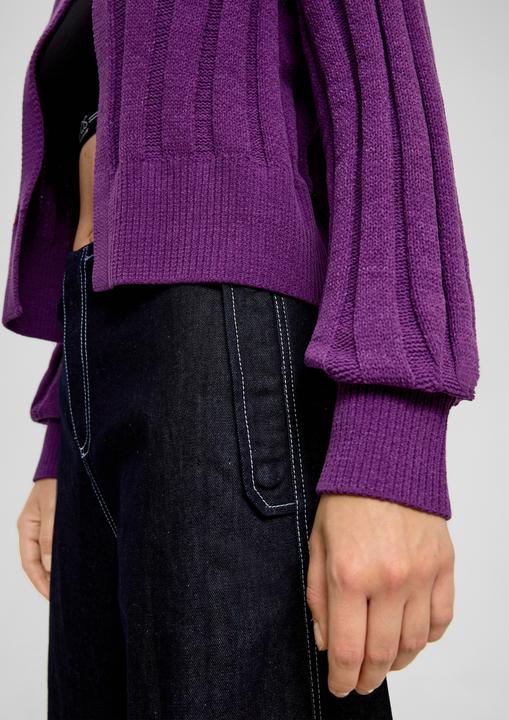 Produktbild s.Oliver Strickjacke Strickjacke mit Strukturmuster (L)