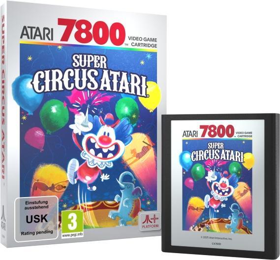 Actual product image Plaion Super Circus (Atari 2600+/7800+/7800) Cartridge (Atari, EN)