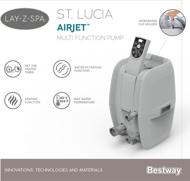 Produktbild Bestway Lay-Z-Spa St. Lucia AirJet (3 Pers.)
