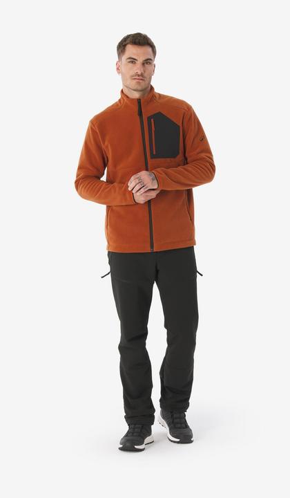 Immagine prodotto Quechua Fleecejacke Herren mit Tasche Wandern - MH500 orange (M)
