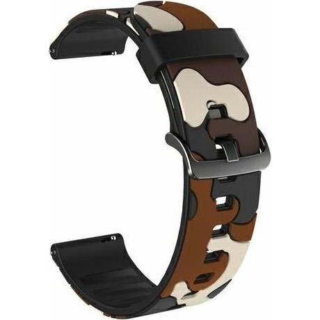 Thumbnail - Beline pasek Watch 22mm Camo wzór 2 (22 mm, Silikon, Huawei Watch GT 2 Pro, Huawei Watch GT), Uhrenarmband, Braun