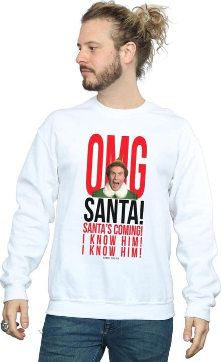 Immagine prodotto Elf OMG Santa I Know Him Felpa Uomo (5XL)