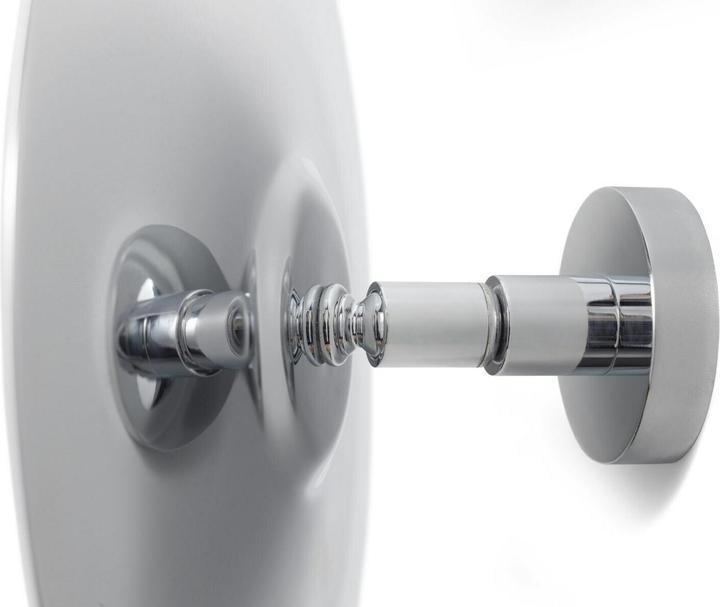 Produktbild tesa VISIOON Kosmetikspiegel mit 3-fach-Vergrösserung - Spiegel zur Wandmontage ohne Bohren, Silber