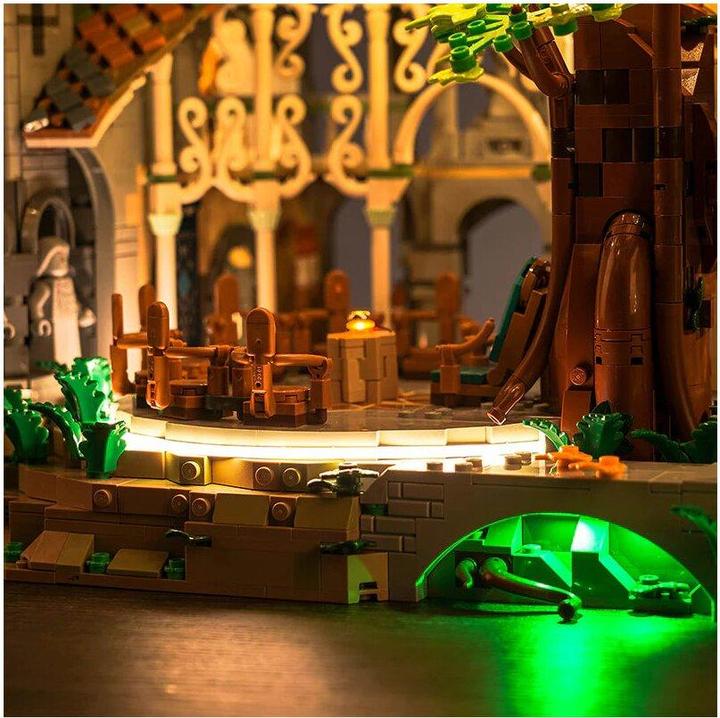 Immagine prodotto BrickBling Set di luci a LED per LEGO Il Signore degli Anelli: Rivendell (10316) incluso il telecomando