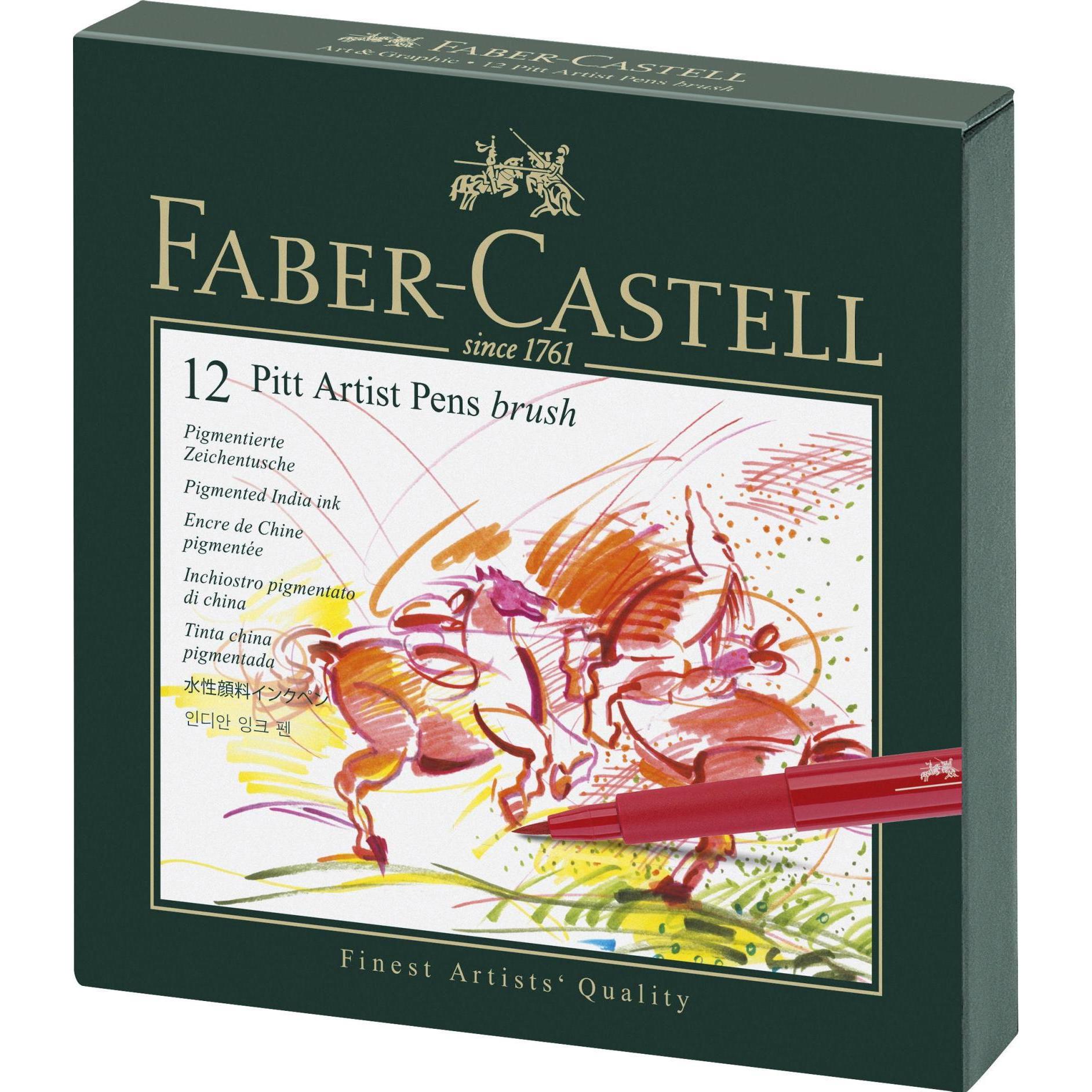 Faber-Castell, Malstifte, Pitt Artist Pen (Mehrfarbig, 12 x)
