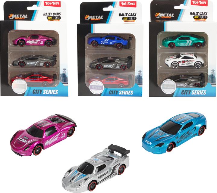 Produktbild Toi-Toys Rallye-Auto Classic 3 Stück ass.