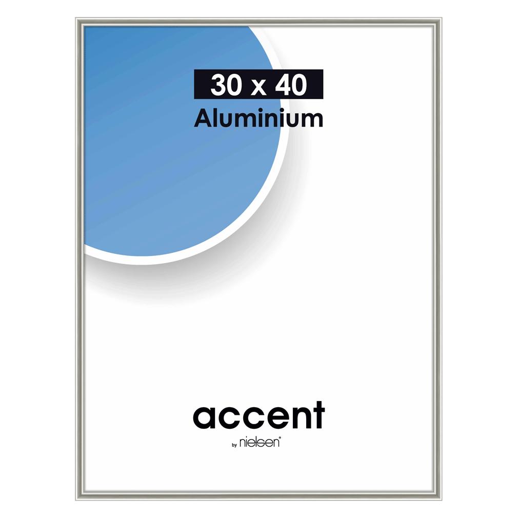 Nielsen, Fotolijst, Fotolijst 52439 Accent Wit Glanzend 30x40 Cm