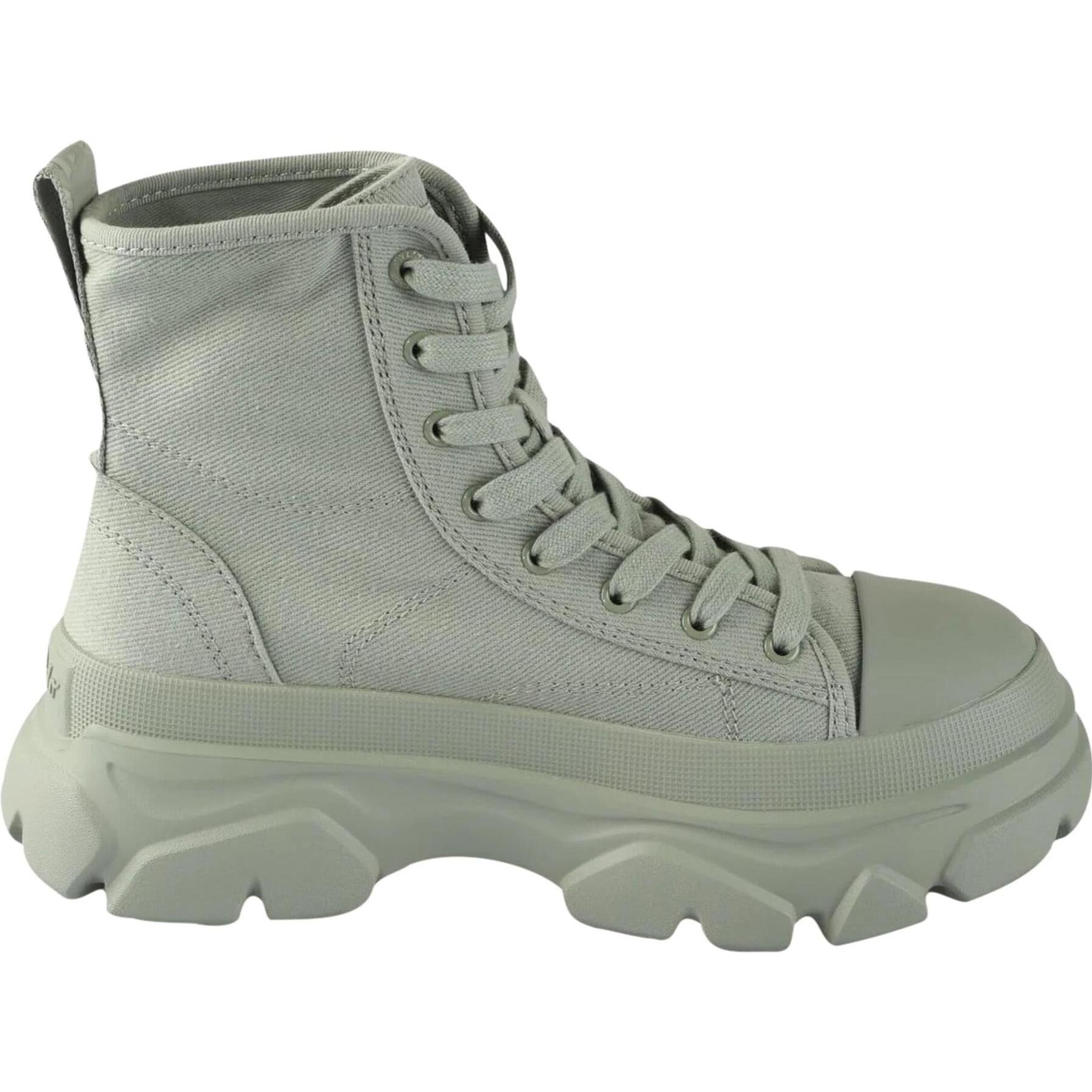 Buffalo, Damen, Boots + Stiefel, Tremor Lace Up Hi Organic Cotton - 159617, Grün, (37)