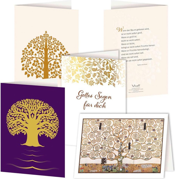 Immagine prodotto Set di 4 cartoncini pieghevoli "Albero della vita (4 pz.)