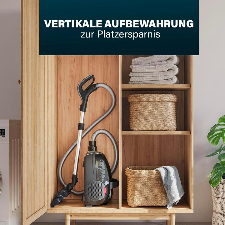 Actual product image Princess Airmotion Pro with Fresh Air Scent, 3 Swivel Wheels, 800W Motor, HEPA Filter, 12m Reach