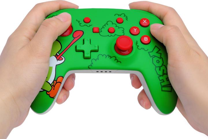 Produktbild PowerA - Wireless Controller for Nintendo Switch - Hungry Yoshi - Green (Switch, Switch OLED, Switch Lite)