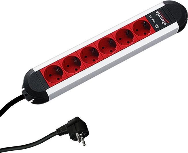 Produktbild Bachmann Steckdosenleiste PRIMO CLASSIC ALU, EDV (6x, CEE 7/3, 1.75 m)