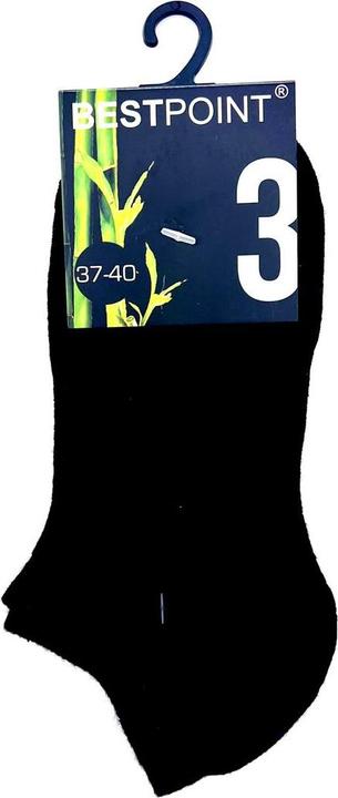 Immagine prodotto JTI Calzini di bambù, neri - confezione da 3 pezzi (confezione da 3, 37 - 40, 41 - 45)