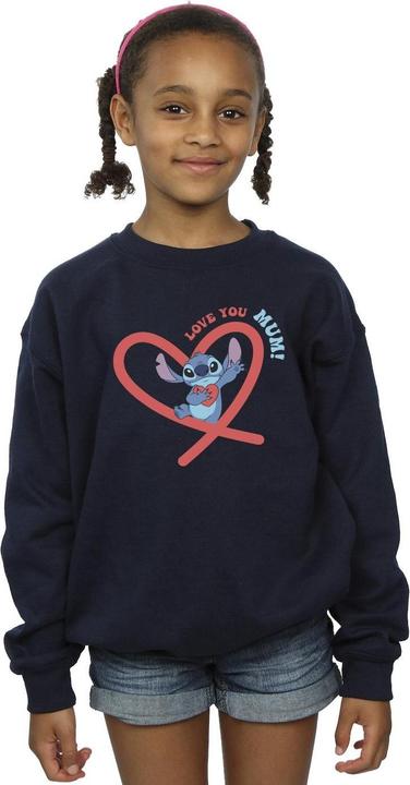 Produktbild Disney Lilo & Stitch Love You Mum Sweatshirt Mädchen (104)