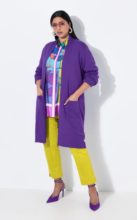 Produktbild Ulla Popken Strickjacke, lange, offene Form, weicher Feinstrick (58)