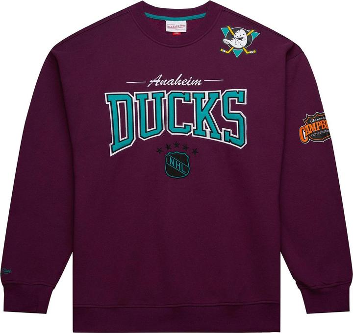 Immagine prodotto Mitchell & Ness Fleece BACKPRINT Pullover Anaheim Ducks - S (S)