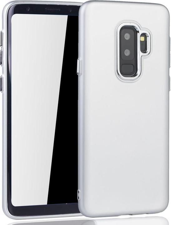 Produktbild König Design Handyhülle für Samsung Galaxy S9 Plus Schutzcase Backcover Bumper Etuis Silber (Samsung Galaxy S9+)