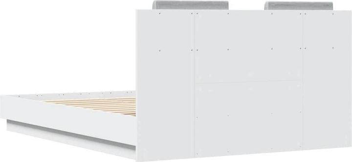 Produktbild vidaXL Bettgestell mit Kopfteil und LED-Leuchten (140 x 190 cm)