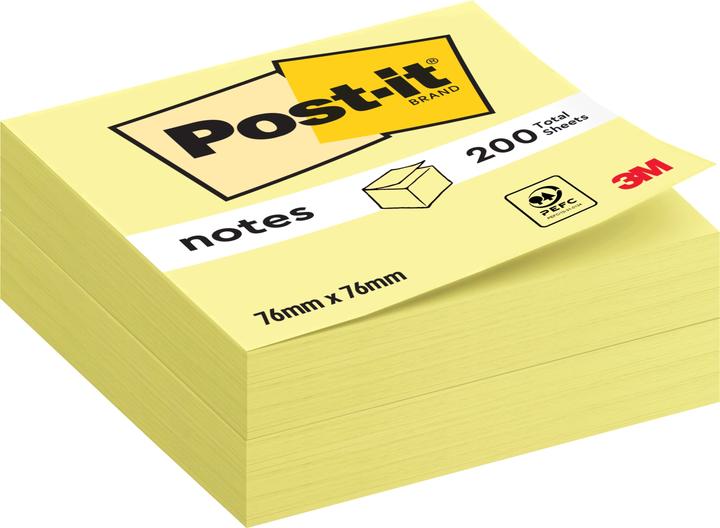 Image du produit Post-it Notes adhésives jaunes blister (76 x 76 mm)