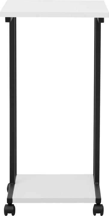 Produktbild HTI-Living Beistelltisch Cedrik auf Rollen Weiss-Schwarz (40 x 30 x 60 cm)