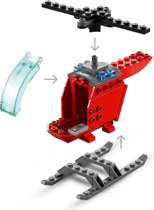 Produktbild LEGO Feuerwehrhubschrauber (60318, LEGO City)