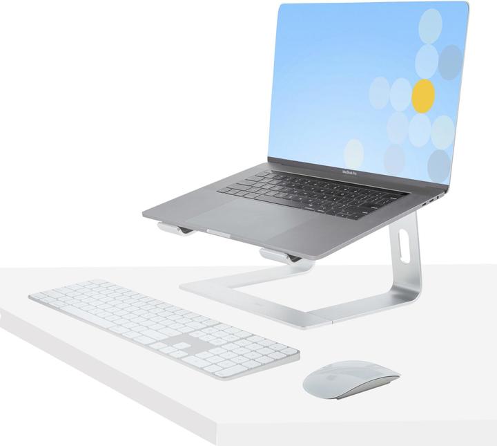 Produktbild StarTech com LAPTOP-STAND-SILVER, Notebook-Ständer, Silber, 43,2 cm (17 Zoll), Aluminium, 5 kg, 2...
