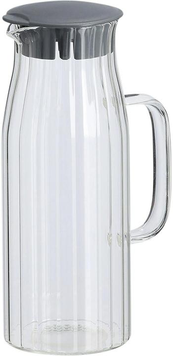 Zeller Present Glaskaraffe mit Kunststoffdeckel 1 l 13.3x9x24 cm (1 l)