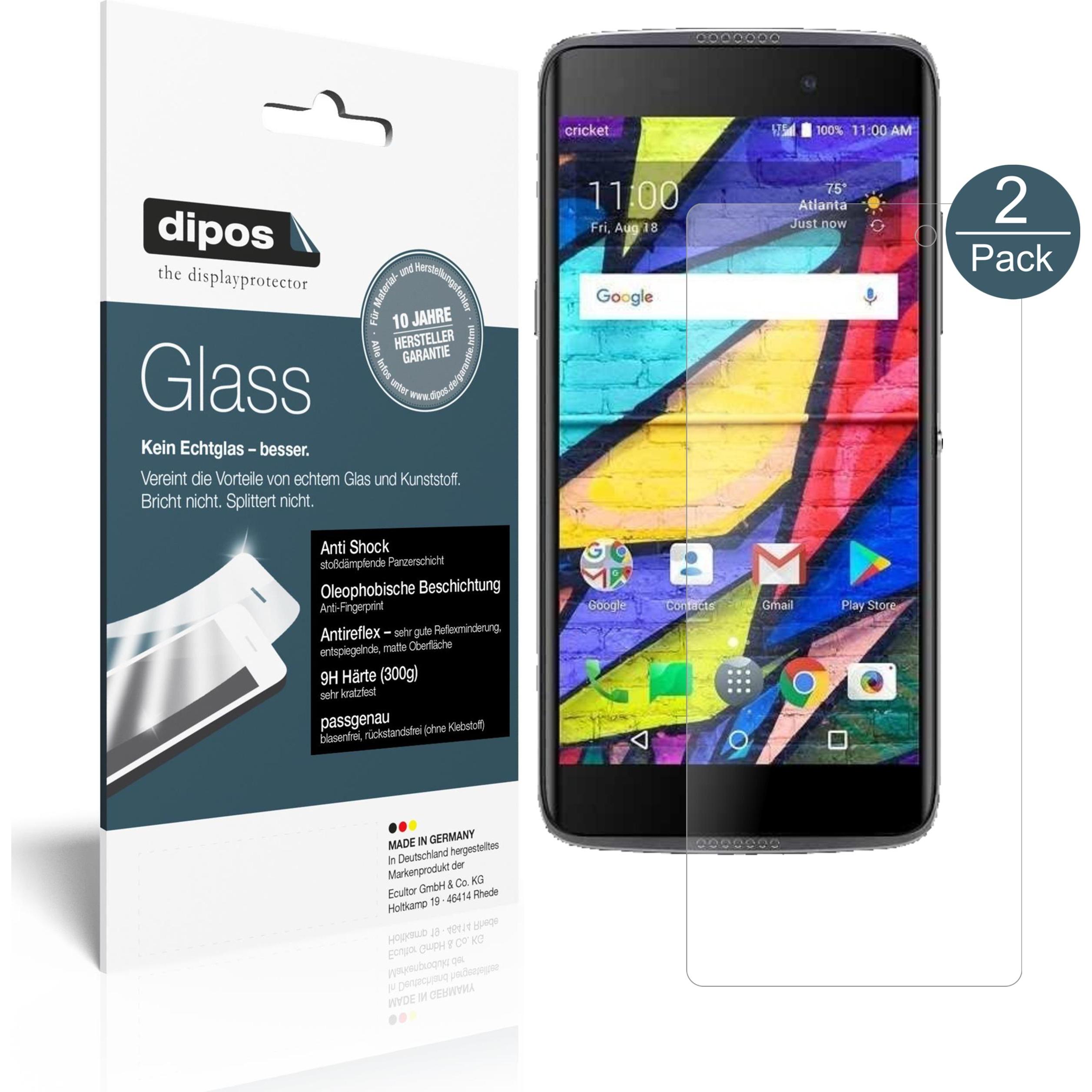 Dipos Displayschutz Anti-Shock (1 Stück, Alcatel Idol 5 Cricket), Smartphone Schutzfolie, Transparent