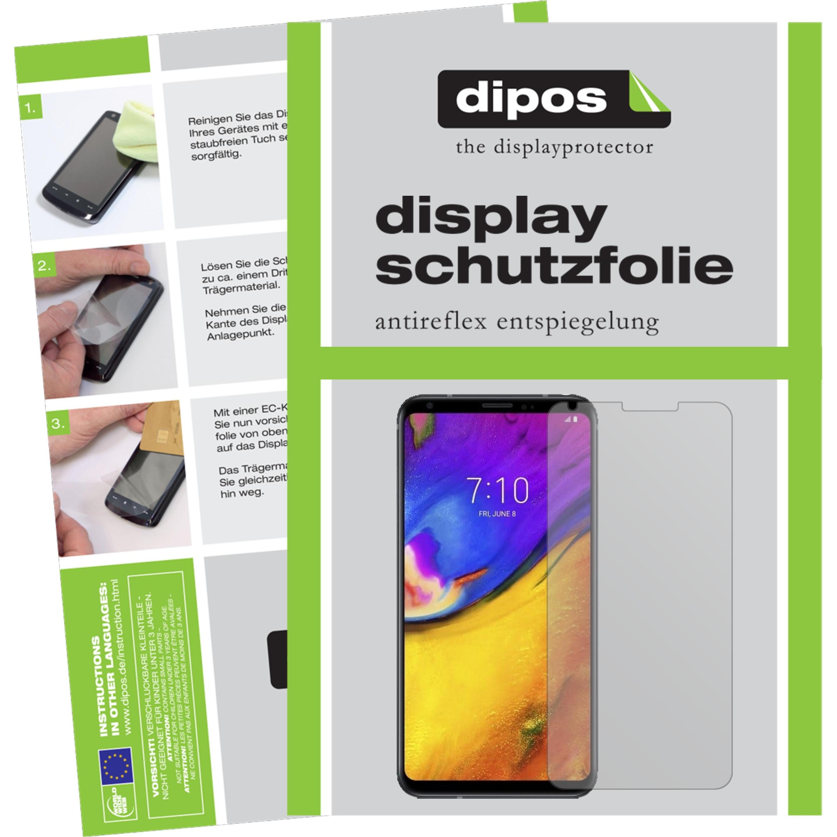 Dipos Displayschutzfolie Antireflex (5 Stück, LG V35 ThinQ), Smartphone Schutzfolie, Transparent