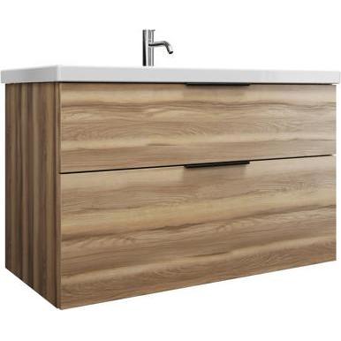 burgbad, Badmöbelset, Eqio Keramik-Waschtisch inklusive Waschtischunterschrank, Breite 1030 mm