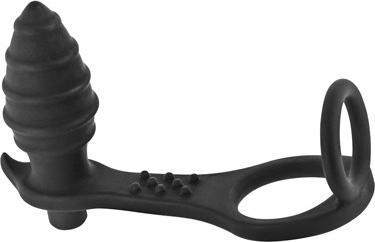 Actual product image Blue Junker Plug anal vibrant et cockring (3.90 cm)