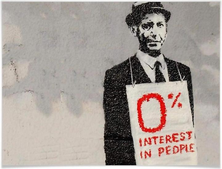 Produktbild Trenddeko Zero interest in people (80 x 60 cm)