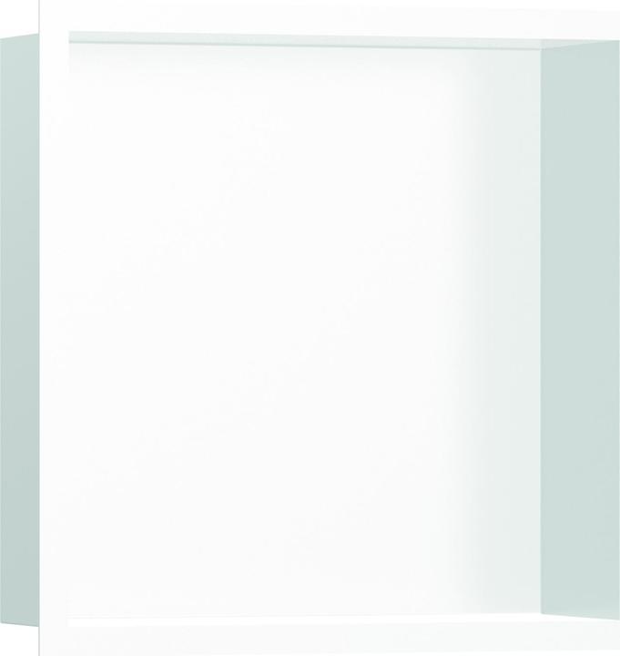 hansgrohe HG wall niche XtraStoris Individual matt white 300x300x100mm design frame matt