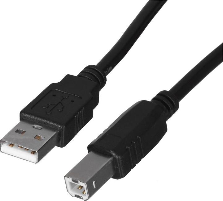 Image du produit Lanberg Câble CA-USBA-10CC-0018-BK (USB 2.0 M (1.80 m, USB 2.0)