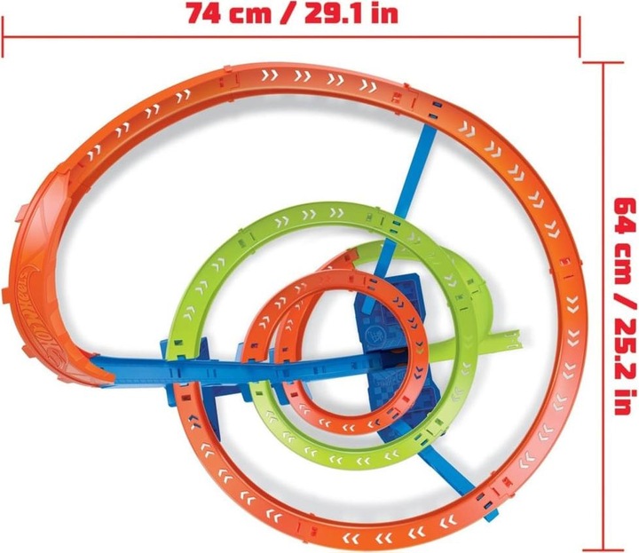 Actual product image Hot Wheels Crash spiral
