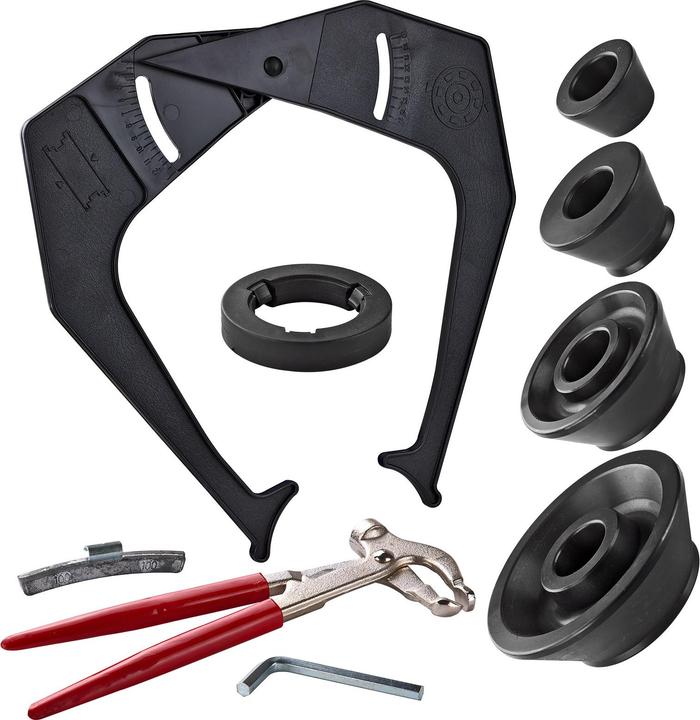 Produktbild Dema Reifenwuchtmaschine Reifen Felgen Wuchtmaschine Auswuchtmaschine Basic bis 24