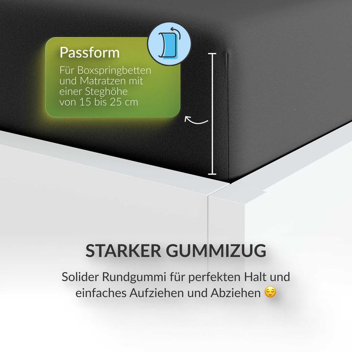 Produktbild Etérea Microfaser Jersey Spannbettlaken (100 x 200 cm, 90 x 200 cm)