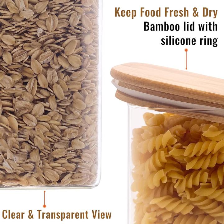 Actual product image Withosent 6-teiliges Vorratsgläser Set