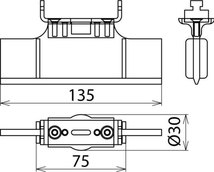 Actual product image Dehn Locking element for NH fuse base 785643