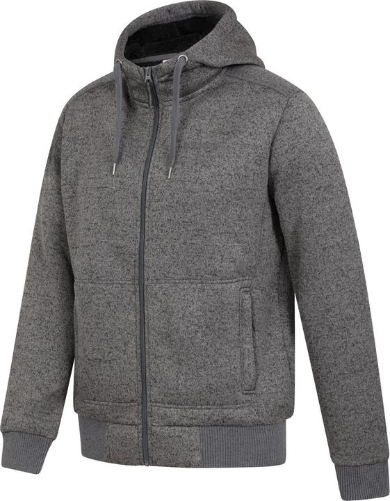 Actual product image Mountain Warehouse Mens Nevis II Faux Fur Hoodie (L)