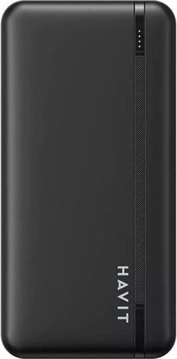 Actual product image Havit PB92 20,000 mAh power bank Black (20000 mAh, 74 Wh)
