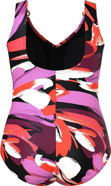 Image du produit Ulla Popken Maillot de bain à bonnets souples, fronces et décolleté en V (46)