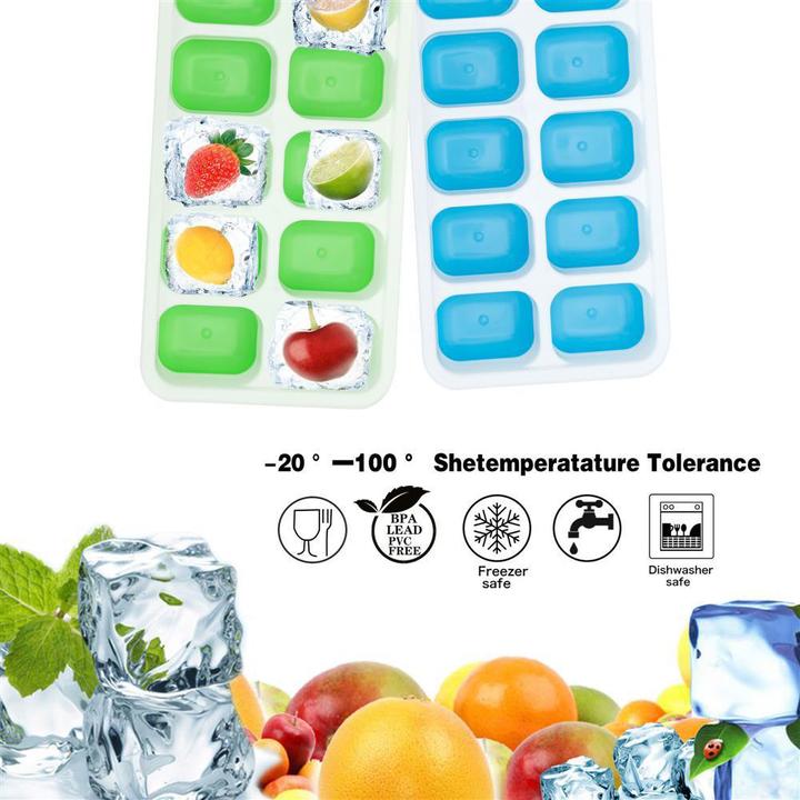 Actual product image Intirilife Ice Cube Moulds - Set of 4 à 14 compartments