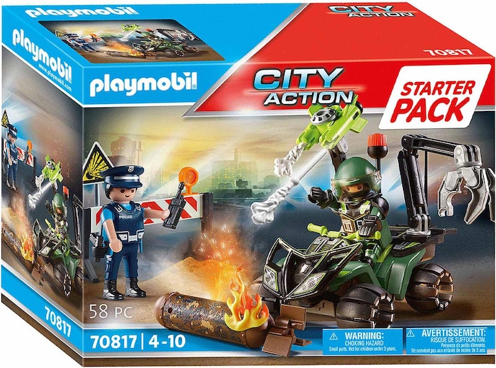 Produktbild Playmobil Starter Pack Polizei: Gefahrentraining (70817, Playmobil City Action)