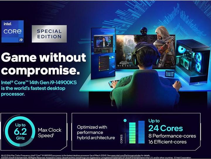 Immagine prodotto Intel Core i9-14900KS (LGA 1700, 3.20 GHz, 24 -Core)