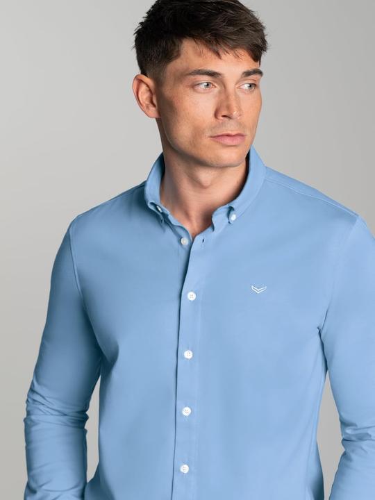 Immagine prodotto Trigema Zakelijk overhemd van luxe single-jersey, Horizon, M (M)