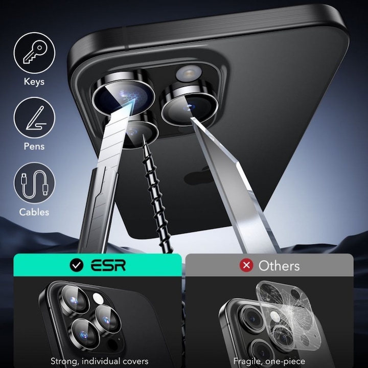 Immagine prodotto ESR Armorite (1 Pezzo/i, Apple iPhone 16 Pro, Apple iPhone 16 Pro Max, Apple iPhone 14 Pro, Apple iPhone 15 Pro Max, Apple iPhone 15 Pro, Apple iPhone 14 Pro Max)