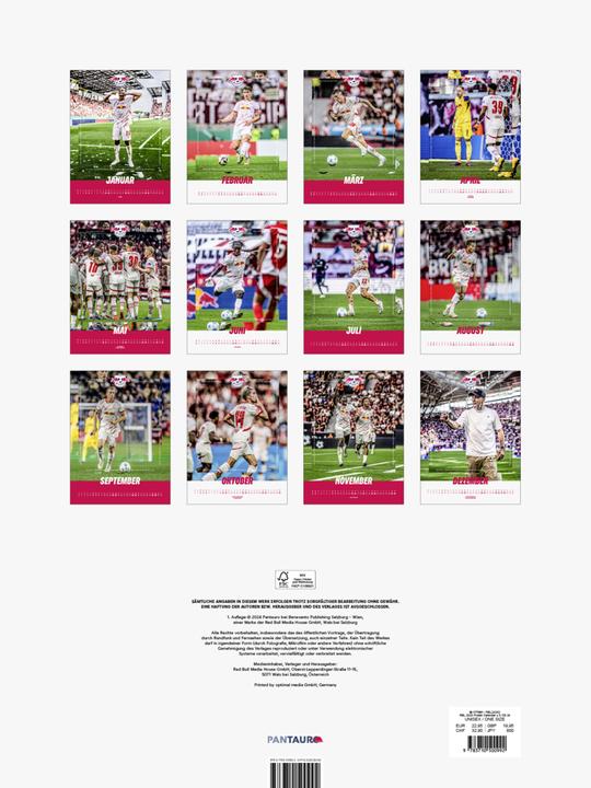 Actual product image RB Leipzig 2025 - Poster calendar (48 x 64 cm, Hardcover, German)